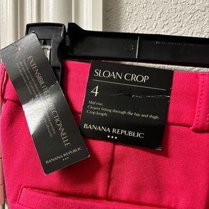 NWT Cropped Pants. Pink! So Cute.